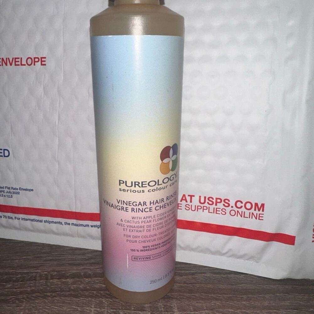 Pureology Vinegar Hair Rinse Apple Cider Vinegar Cactus Pear‎ 250ml 8.5oz care